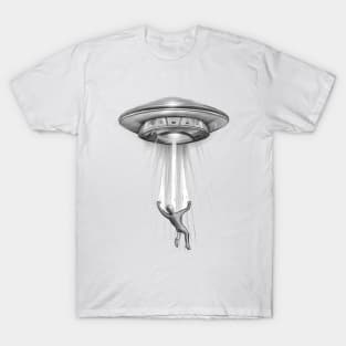 Abducted Human by UFO T-Shirt